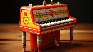 Vintage Toy Upright Piano - Free Download
